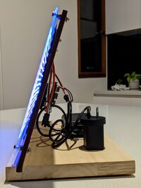 LED matrix side view
